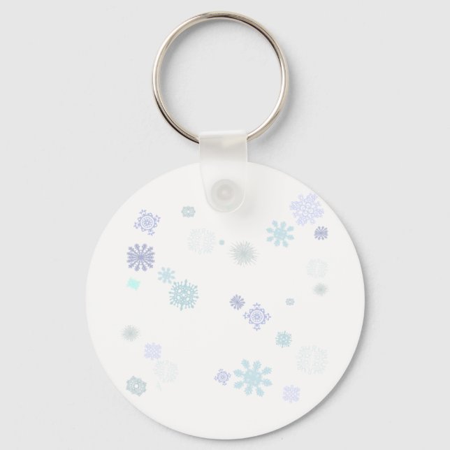 Porte-clés Flocons de neige pâles (Recto)