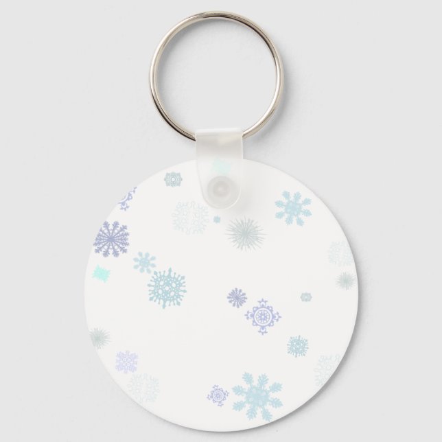 Porte-clés Flocons de neige pâles (Recto)