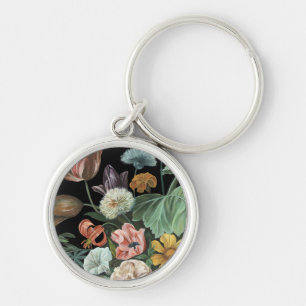 Porte-clés Floral baroque - bouquet des fleurs