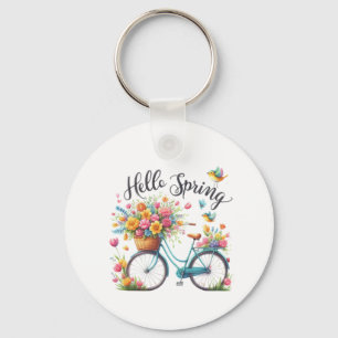 Porte-clés floral de printemps