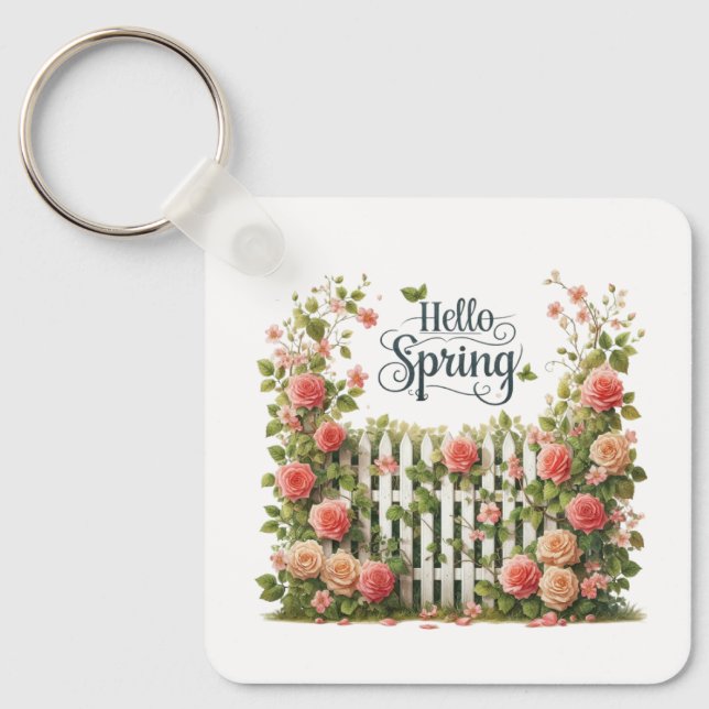 Porte-clés floral de printemps (Recto)