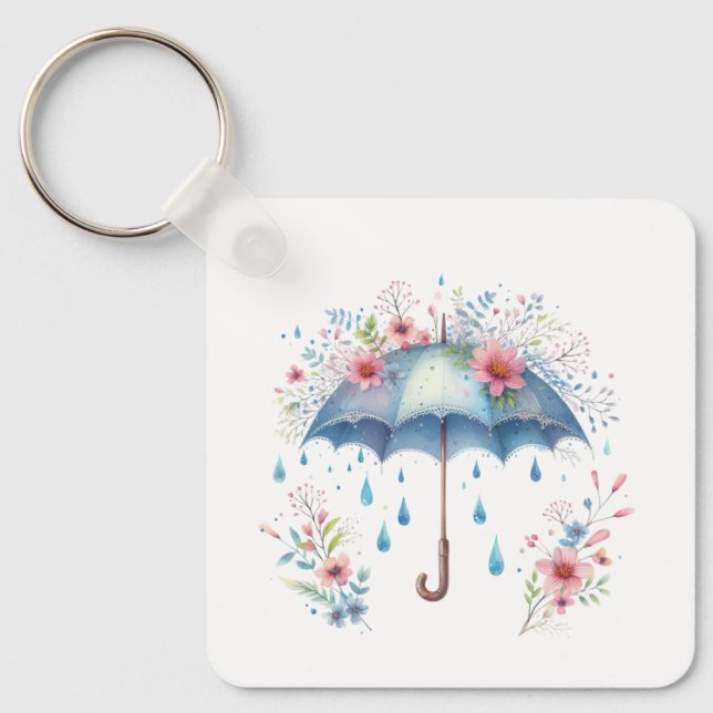 Porte-clés floral de printemps  (Recto)
