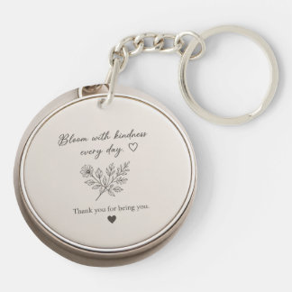 Porte-clés floral Fleurir avec gentillesse