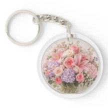 Porte-clés floral Fleurir avec gentillesse
