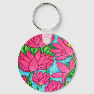 Porte-clés Floral génial - porte - clé de Lotus
