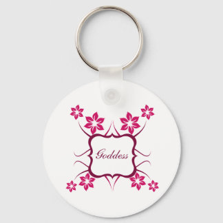 Porte-clés floral Goddess, Magenta