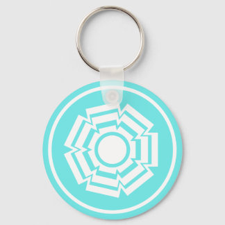 Porte-clés Floral Groove Porte - clé, Turquoise
