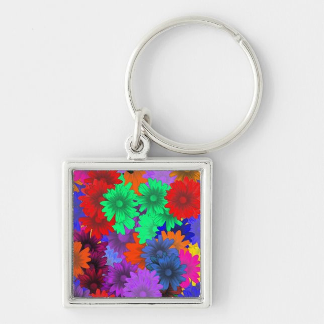 Porte-clés Floral multicolore (Devant)
