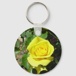 Porte-clés Floral rose jaune 4