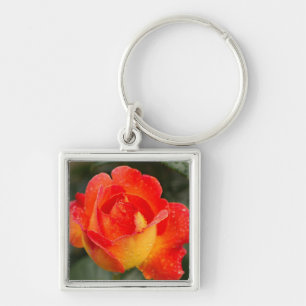 Porte-clés Floral Rose orange