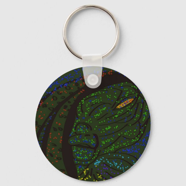 Porte-clés Floral Sea Monster Keychain (Recto)