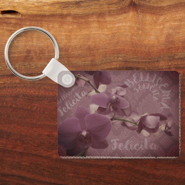 Porte-clés floral vintage (Verso)