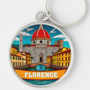 Porte-clés 🧲 Florence Italie Mémoire de Vacances De Toscane