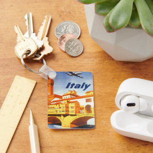 Porte-clés Florence Italie Pont Vecchio Bridge Voyage Vintage