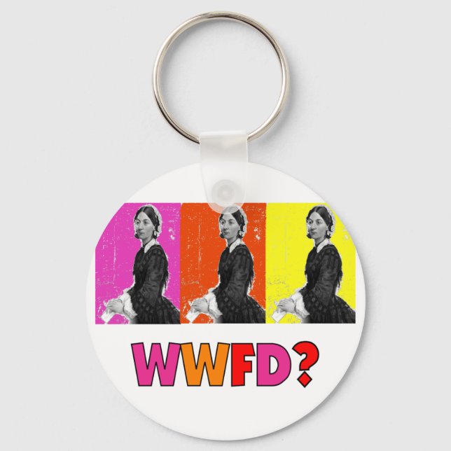 Porte-clés Florence Nightengale Gifts "WWFD?" (Recto)