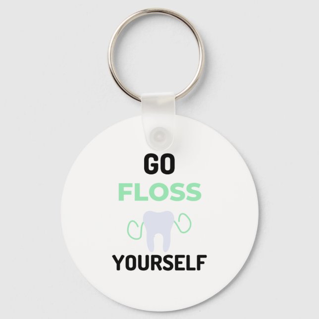 Porte-clés Floss Yourself 2 (Recto)
