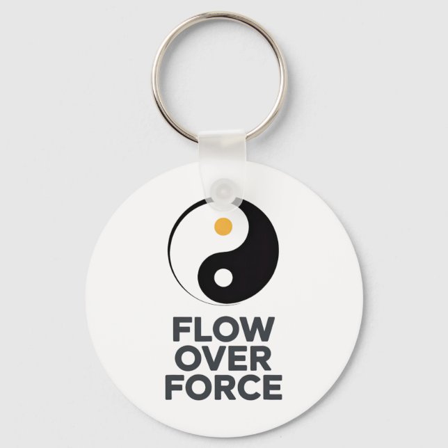 Porte-clés Flow Over Force Yin Yang Yoga Lance Apparel _2  (Recto)