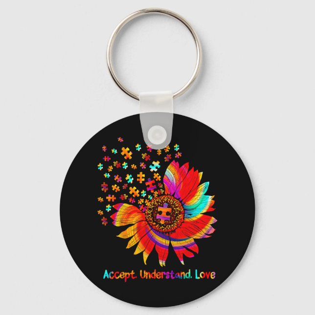 Porte-clés Flower Asd Accepter Comprendre l'amour (Recto)