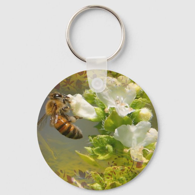 Porte-clés Flower Bee (Recto)