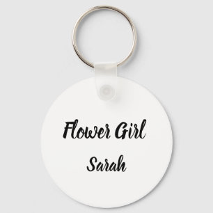Porte-clés Flower girl Cadeau Personnalisé Nom Cadeaux Mariag