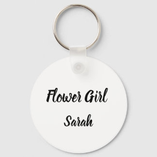 Porte-clés Flower girl Cadeau Personnalisé Nom Cadeaux Mariag