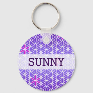 Porte-clés Flower Of Life - timbre sans couture motif - viole