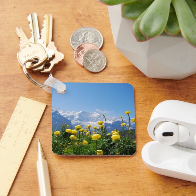Porte-clés Flowers (homonymie) | Eiger Monch Swiss Alps (Bureau)