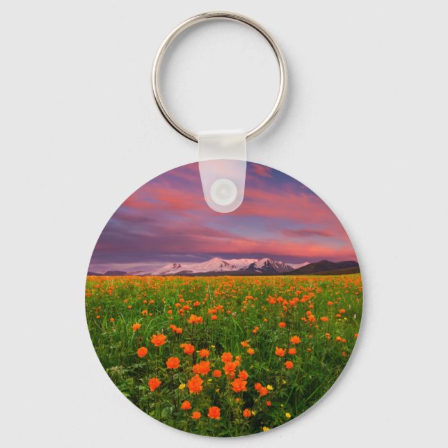 Porte-clés Flowers (homonymie) | Fayot Field Snowcapped Mount (Recto)