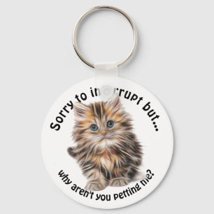 Porte-clés Fluffy Kitty Funny Pet Me Citer
