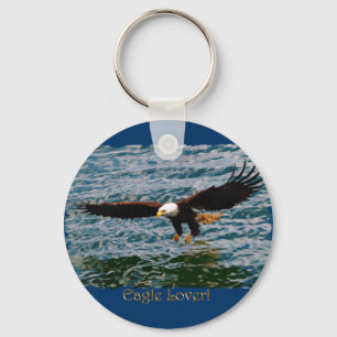 Porte-clés Flying Bald Eagle Fishing porte - clé de la faune