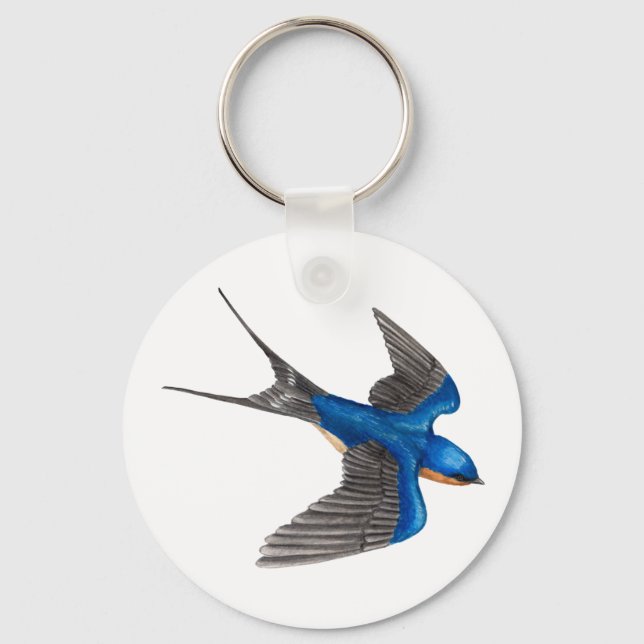 Porte-clés Flying Barn Swallow Keychain (Recto)