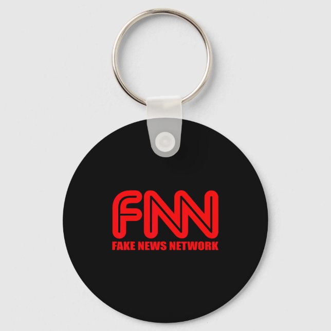 Porte-clés Fnn Fake News Network Apparel Funny Christmas Gift (Recto)