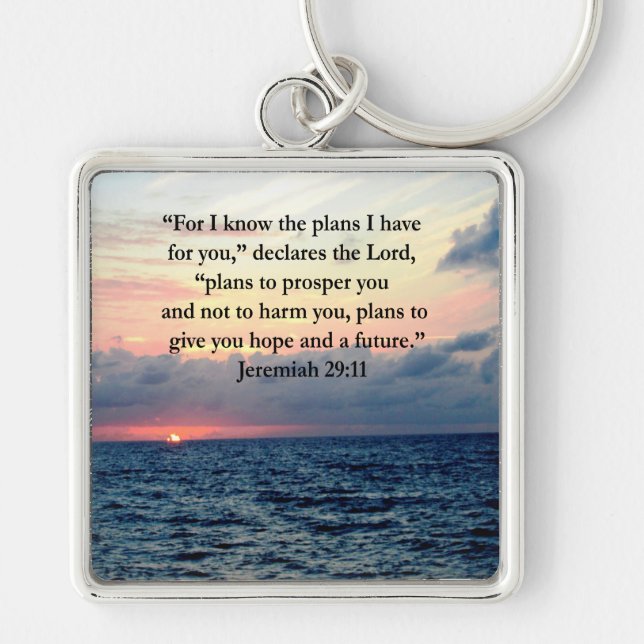PORTE-CLÉS FOI À JEREMIAH 29:11 SUNRISE VERSE (Devant)