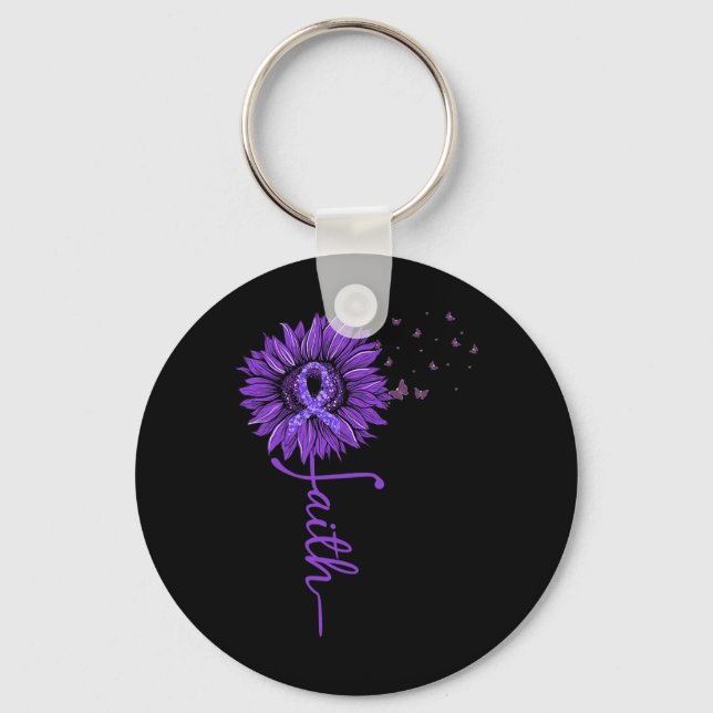 Porte-clés Foi Heimerheimer Fleur de soleil pourpre Heimerhei (Recto)