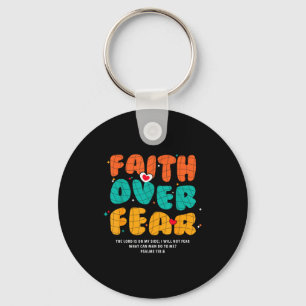 Porte-clés Foi Sur La Peur Chrétien Religieux Groovy Hommes F