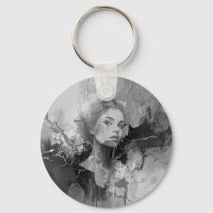 Porte-clés Foil Favor - Portrait féminin, contemporain
