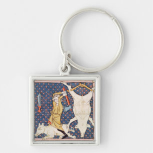 Porte-clés Fol.59v décembre : Porcs de massacre