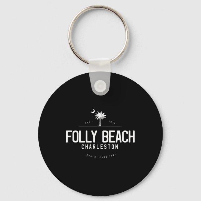 Porte-clés Folly Beach Caroline du Sud Surf  (Recto)