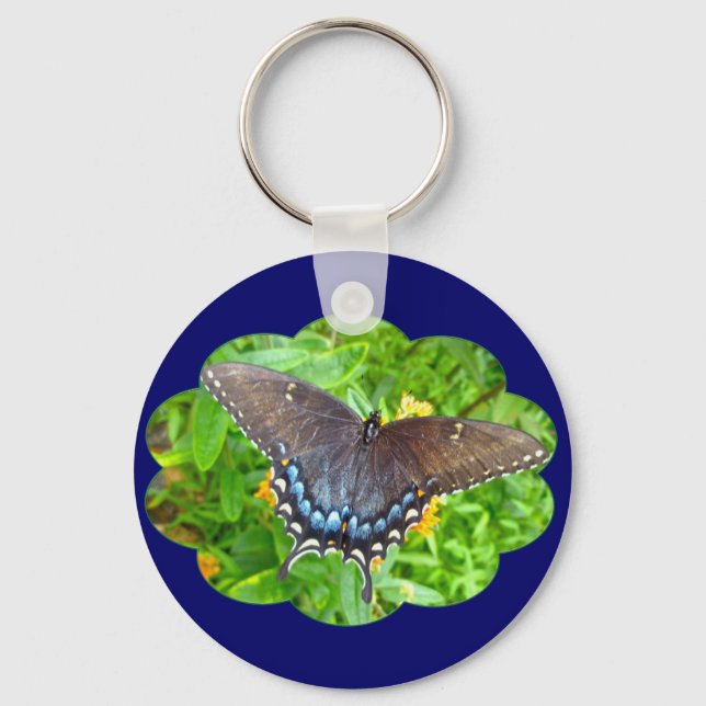 Porte-clés Foncé Phase Tigre Swallowtail Butterfly Anniversai (Recto)