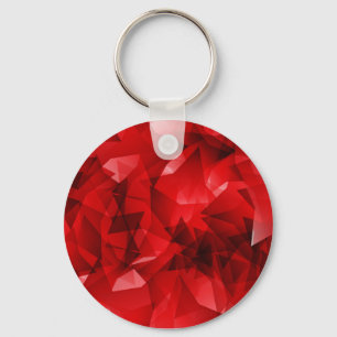 Porte-clés Fond géométrique abstrait rouge-51083