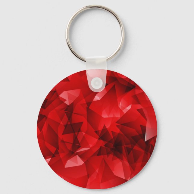 Porte-clés Fond géométrique abstrait rouge-51083 (Recto)