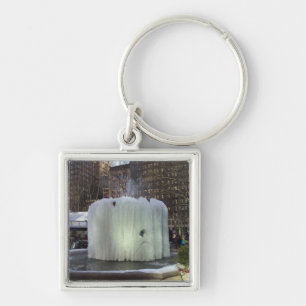 Porte-clés Fontaine de glace gelée Bryant Park New York City