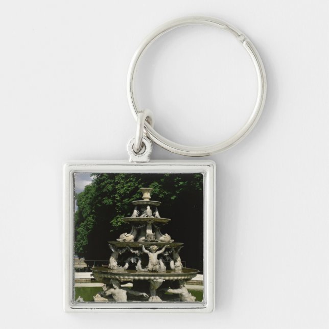 Porte-clés Fontaine de la Pyramide (Devant)