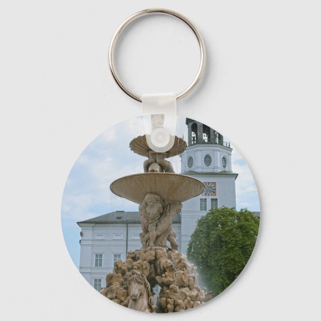 Porte-clés Fontaine de la Résidence de Salzbourg (Recto)