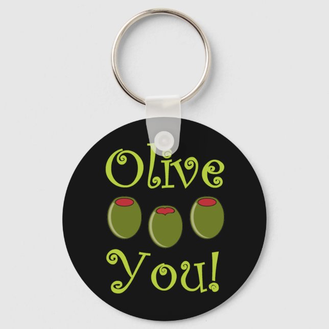 Porte-clés Foody Olive You (Recto)