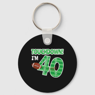 Porte-clés Football 40e Anniversaire Joueur Jeu Lover Thé