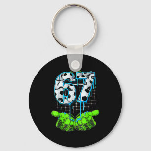 Porte-clés Football 67 Six Seven Drôle Gen Alpha Mème