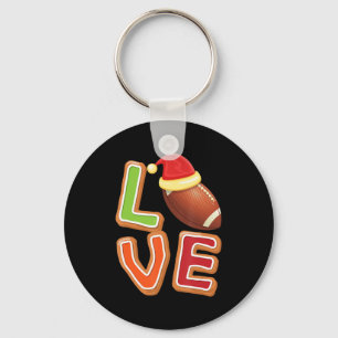 Porte-clés Football Amour Noël Mignonne Sport Joueur Xmas Paj