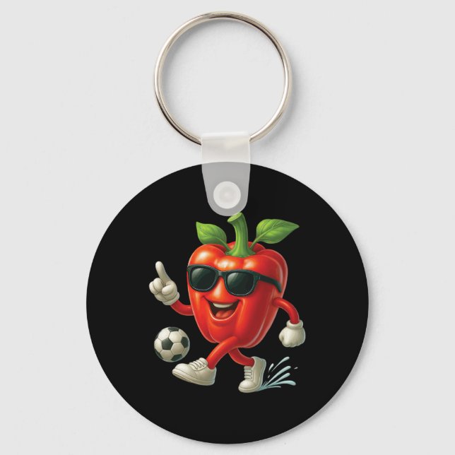 Porte-clés Football au poivron (Recto)