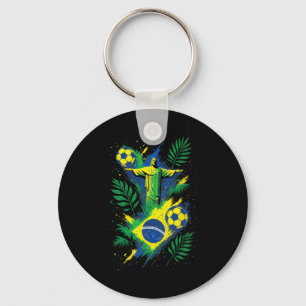 Porte-clés Football Brésil Footbyll Christ Rio Culture 